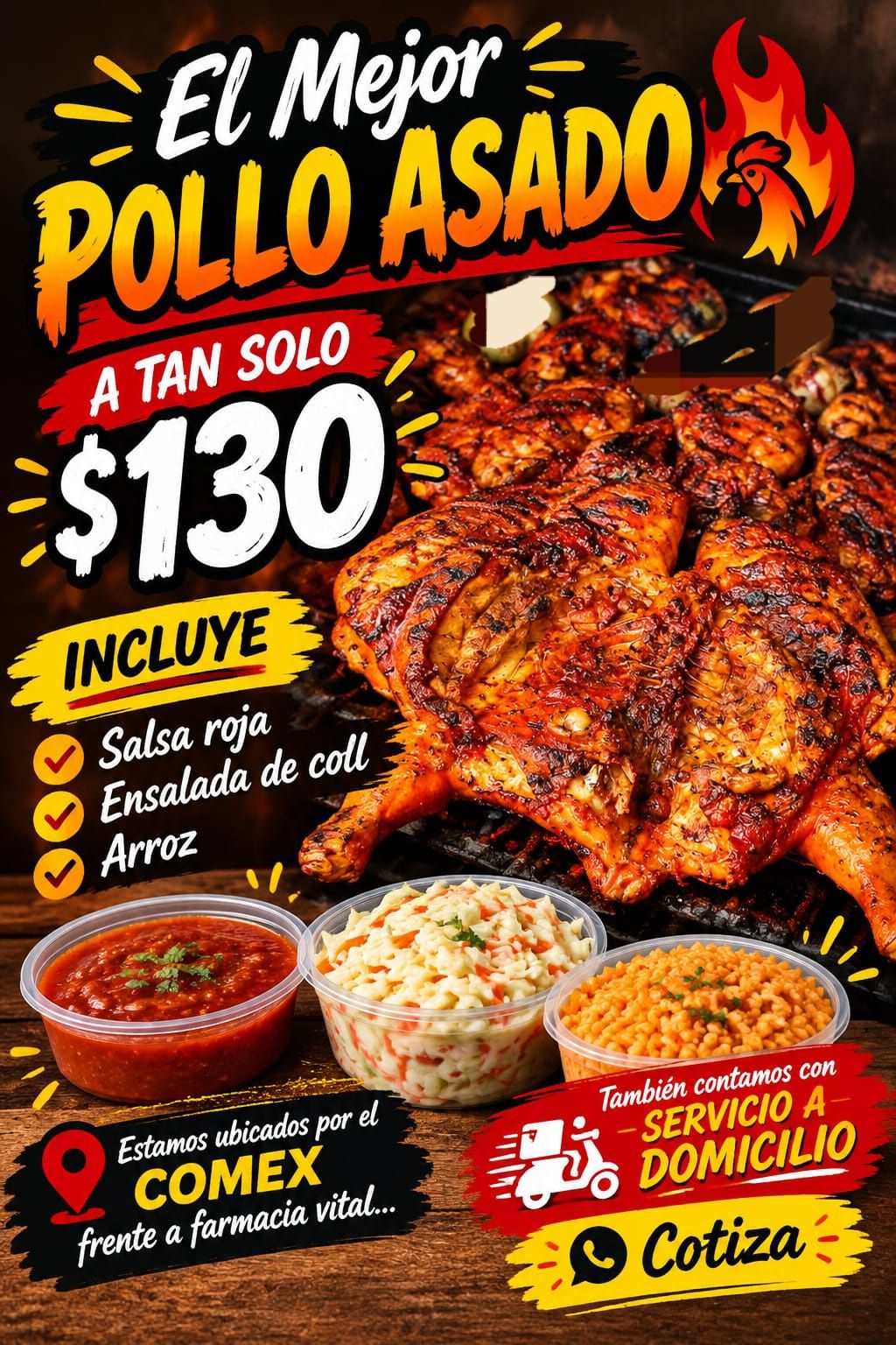 Pollos Asados "Mis 3 Amores"