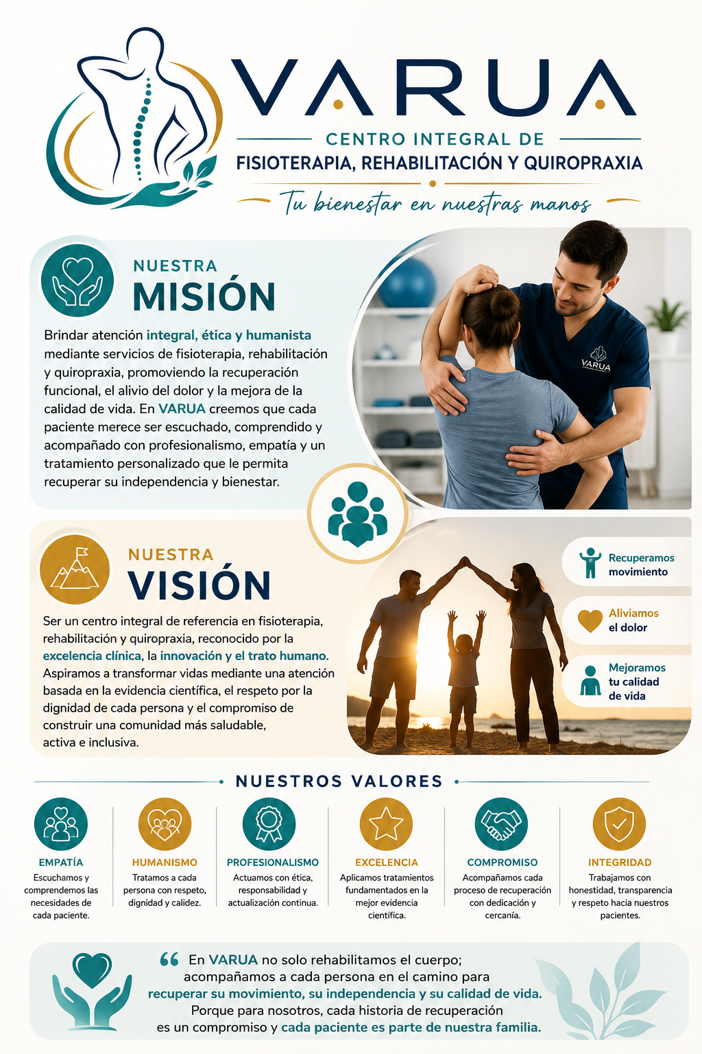 VARUA CENTRO INTEGRAL DE FISIOTERAPIA, REHABILITACIÓN Y QUIROPRAXIA