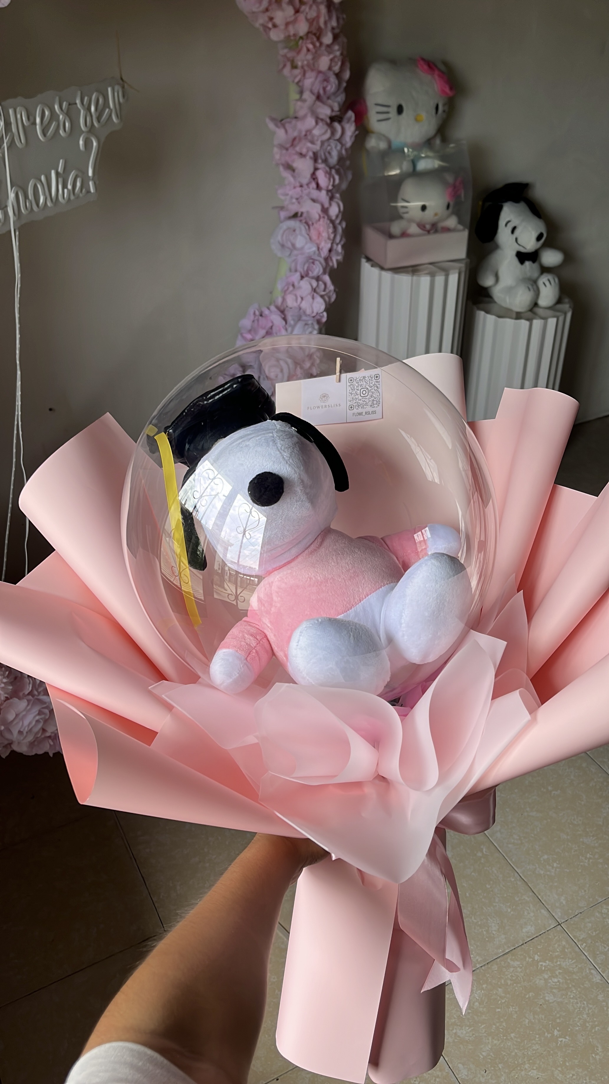 Peluche en burbuja