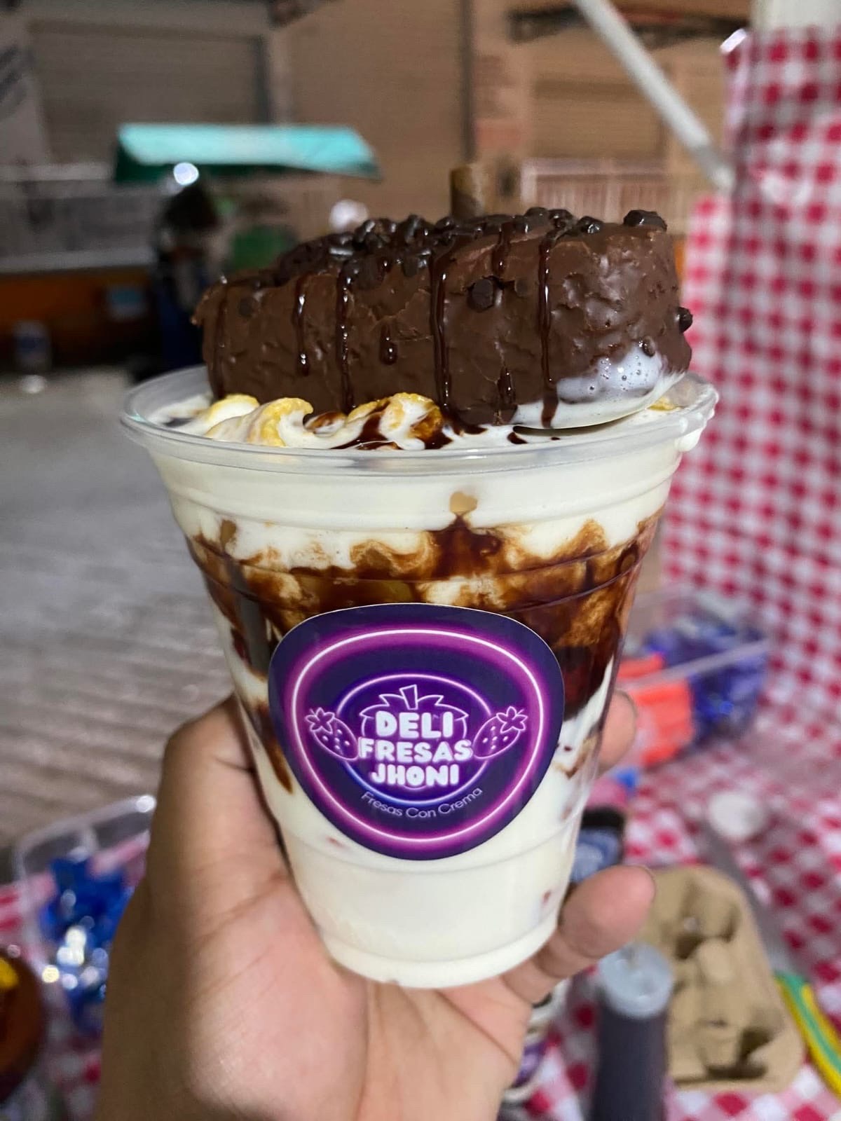 Vaso Grande (Fresa, Durazno o Combinado)