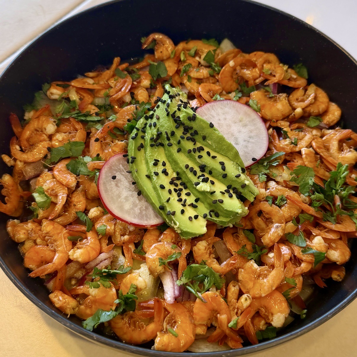 aguachile camarón seco