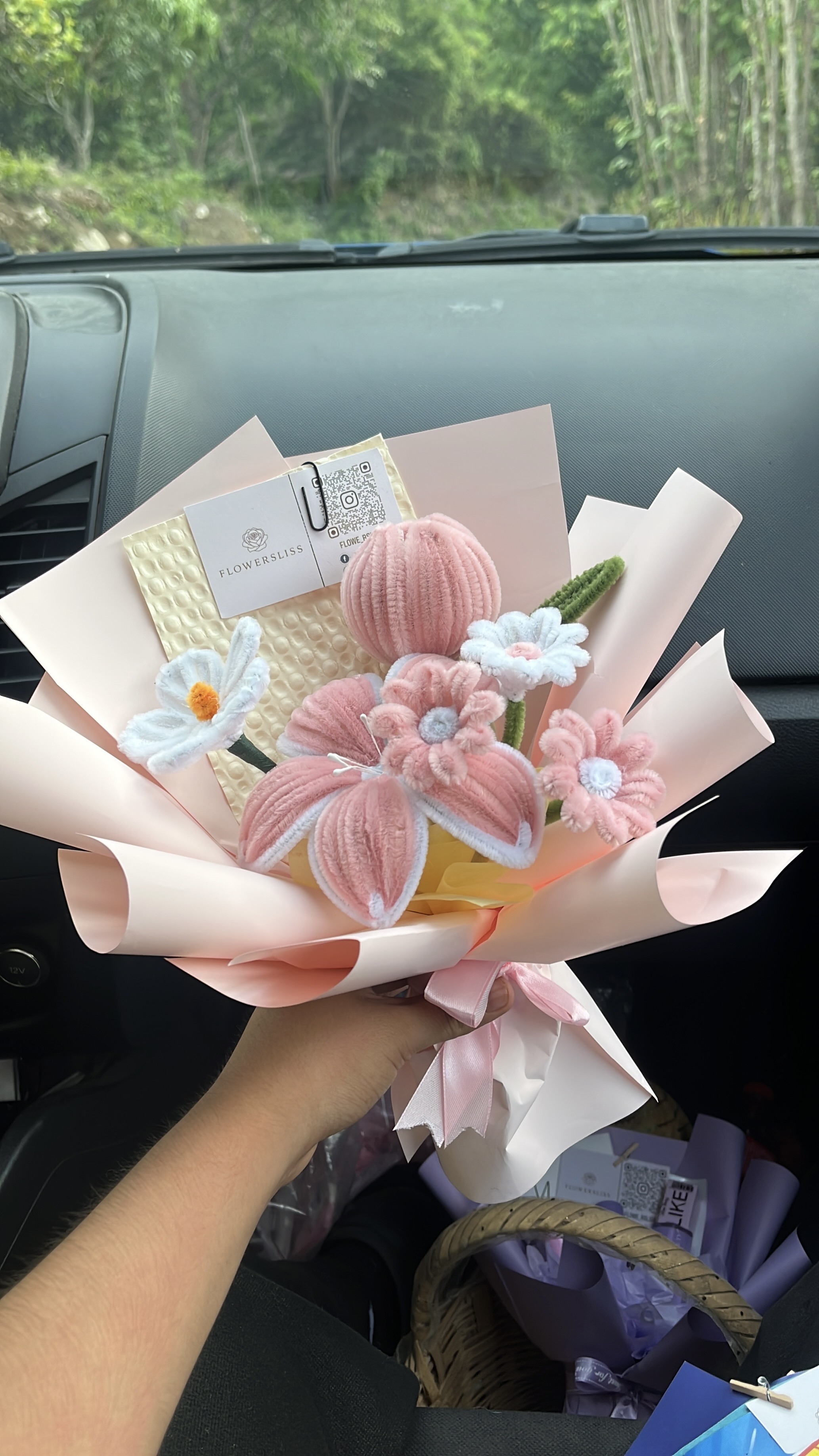 Flores de limpiapipas