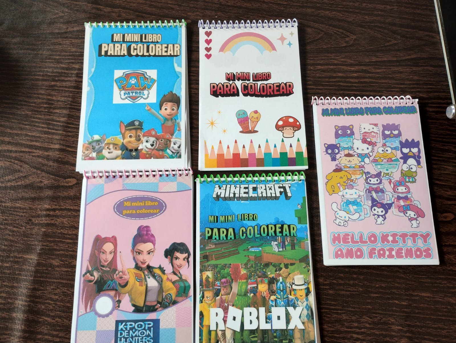Mini libros para colorear