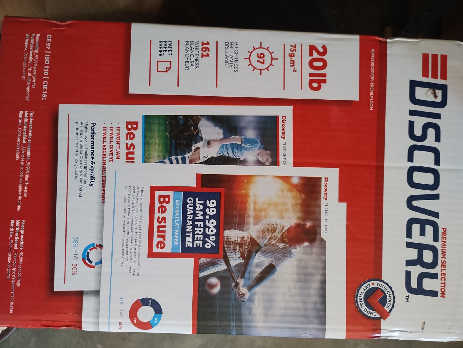Paquete 100 hojas blancas T/carta