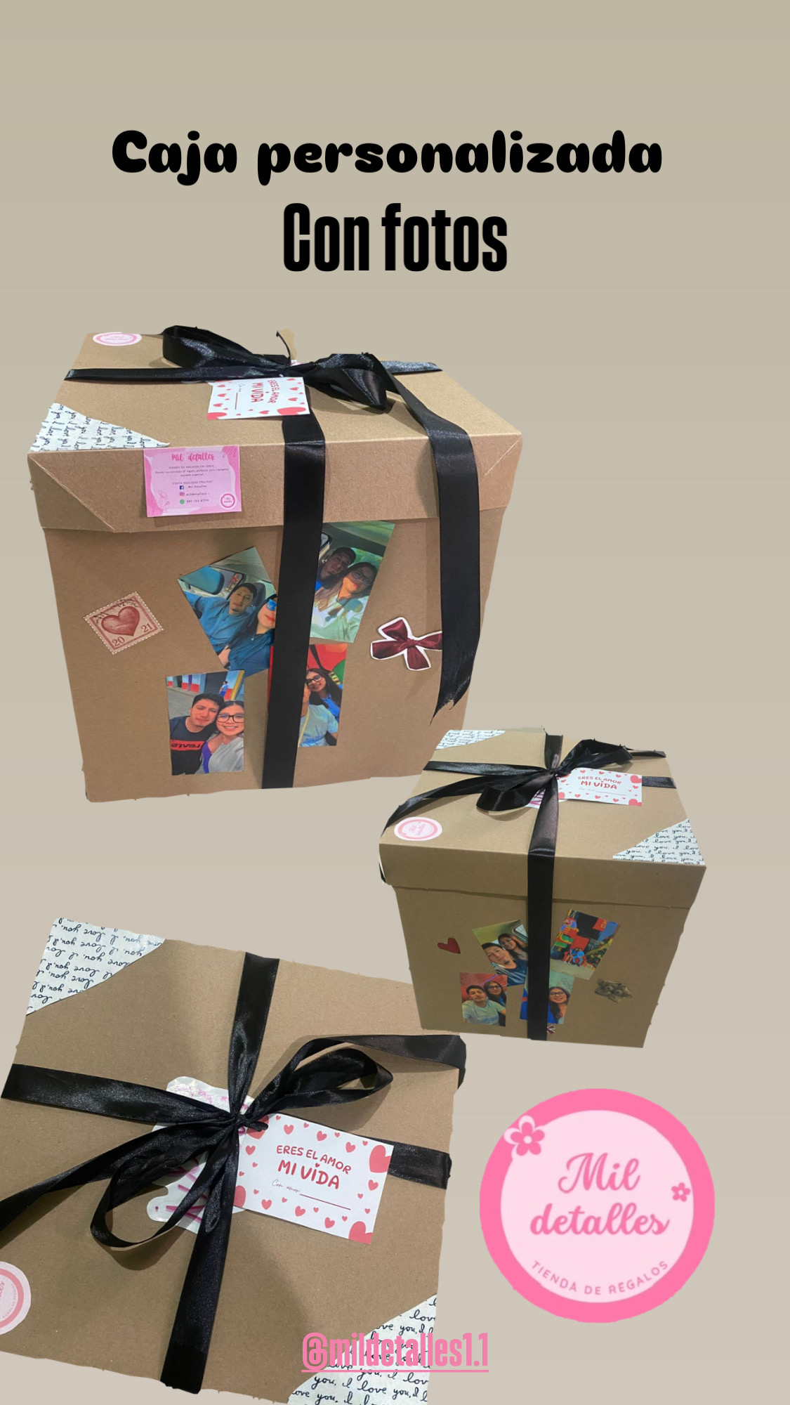 CAJA PERSONALIZADA + FOTOS