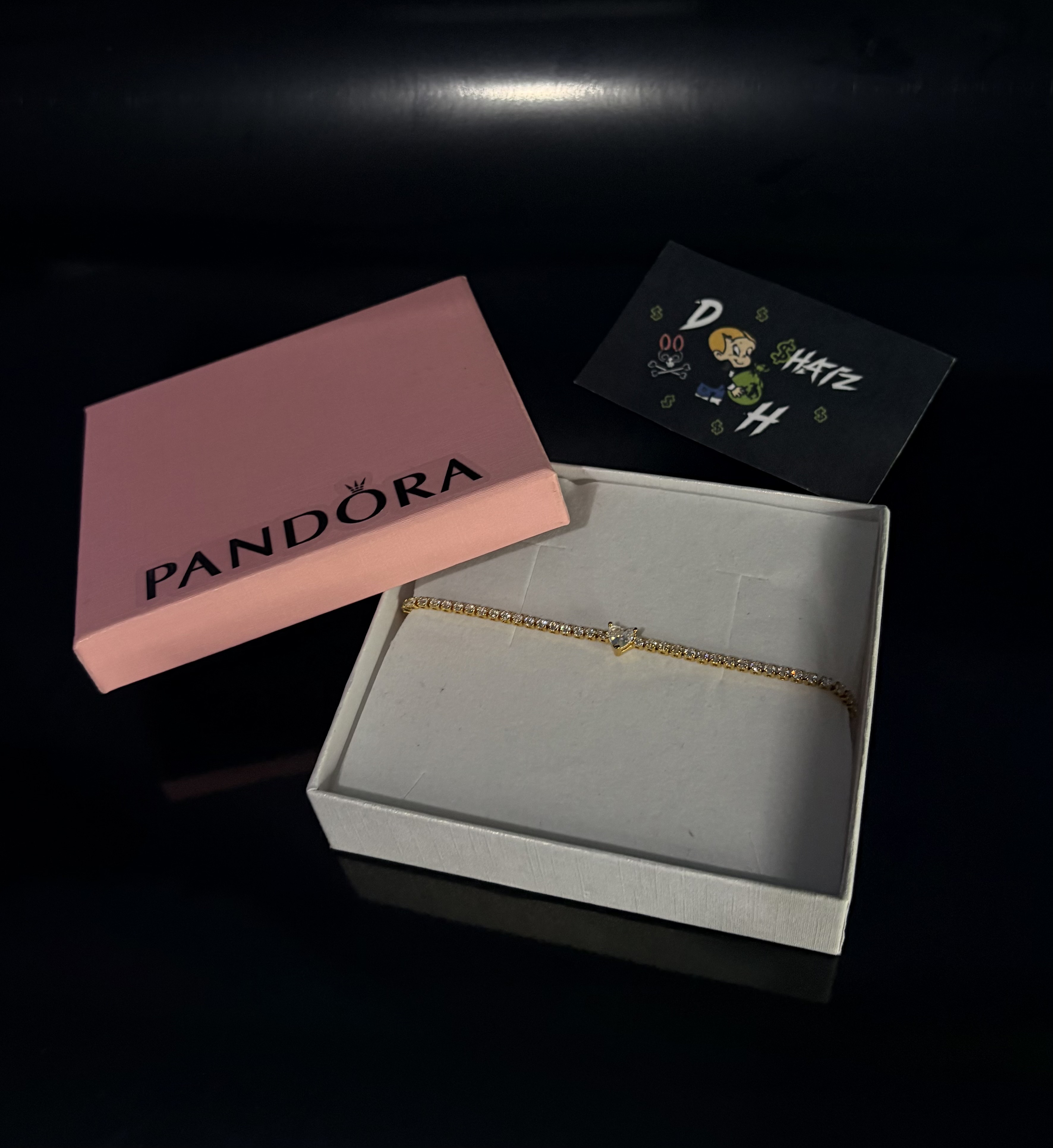 Pandora Corazón Con Diamantes