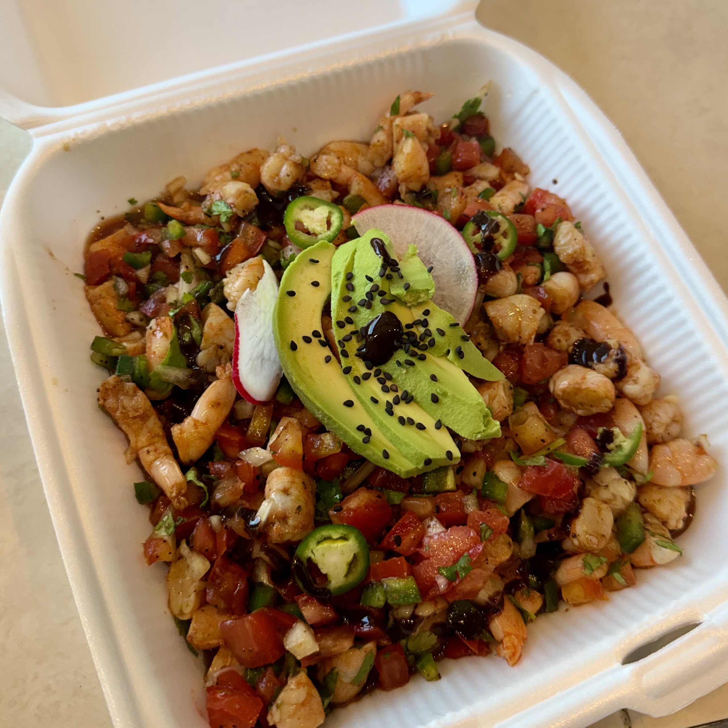 Ensalada pulpa de camarón