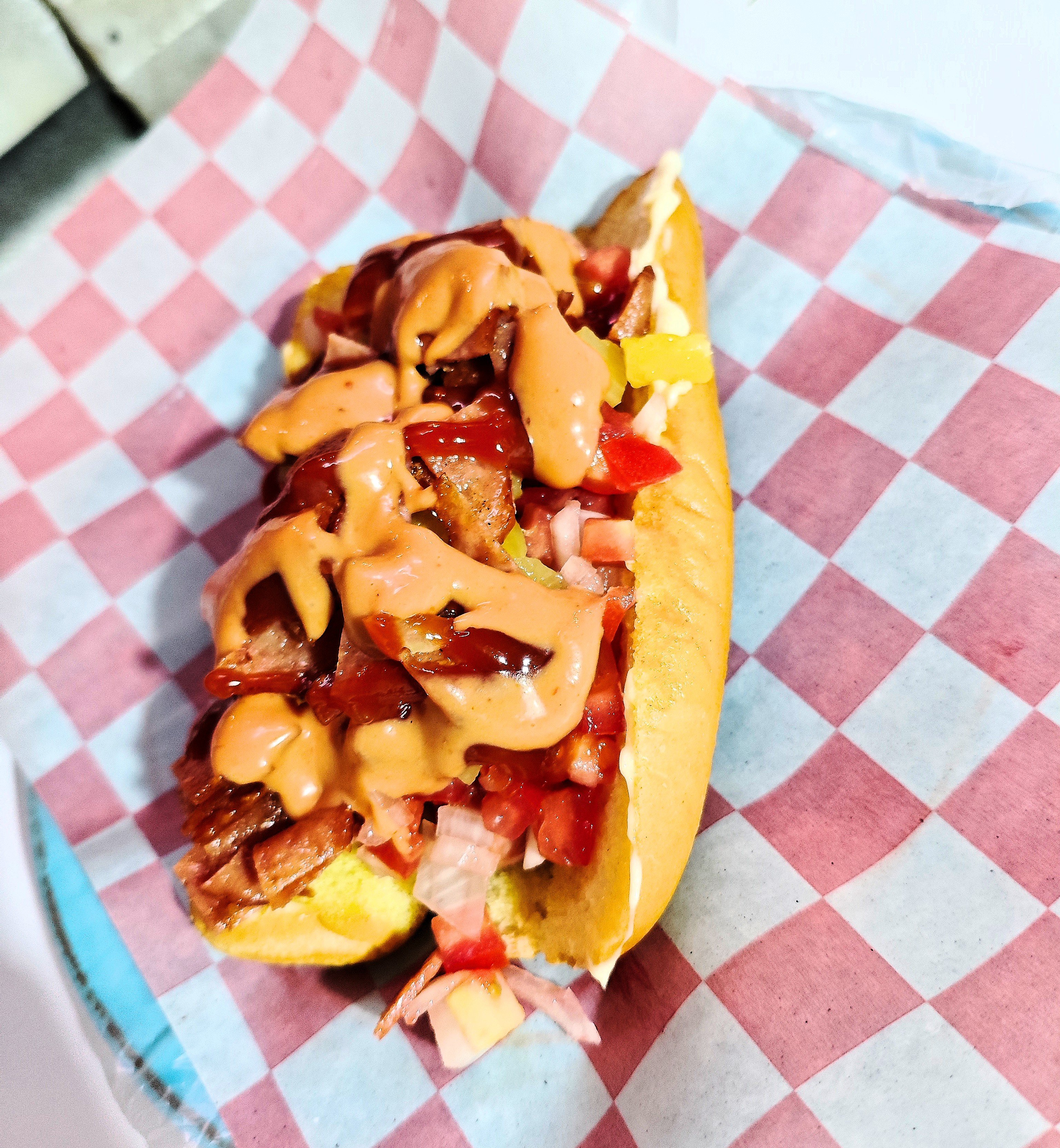 Hotdog hawaiano