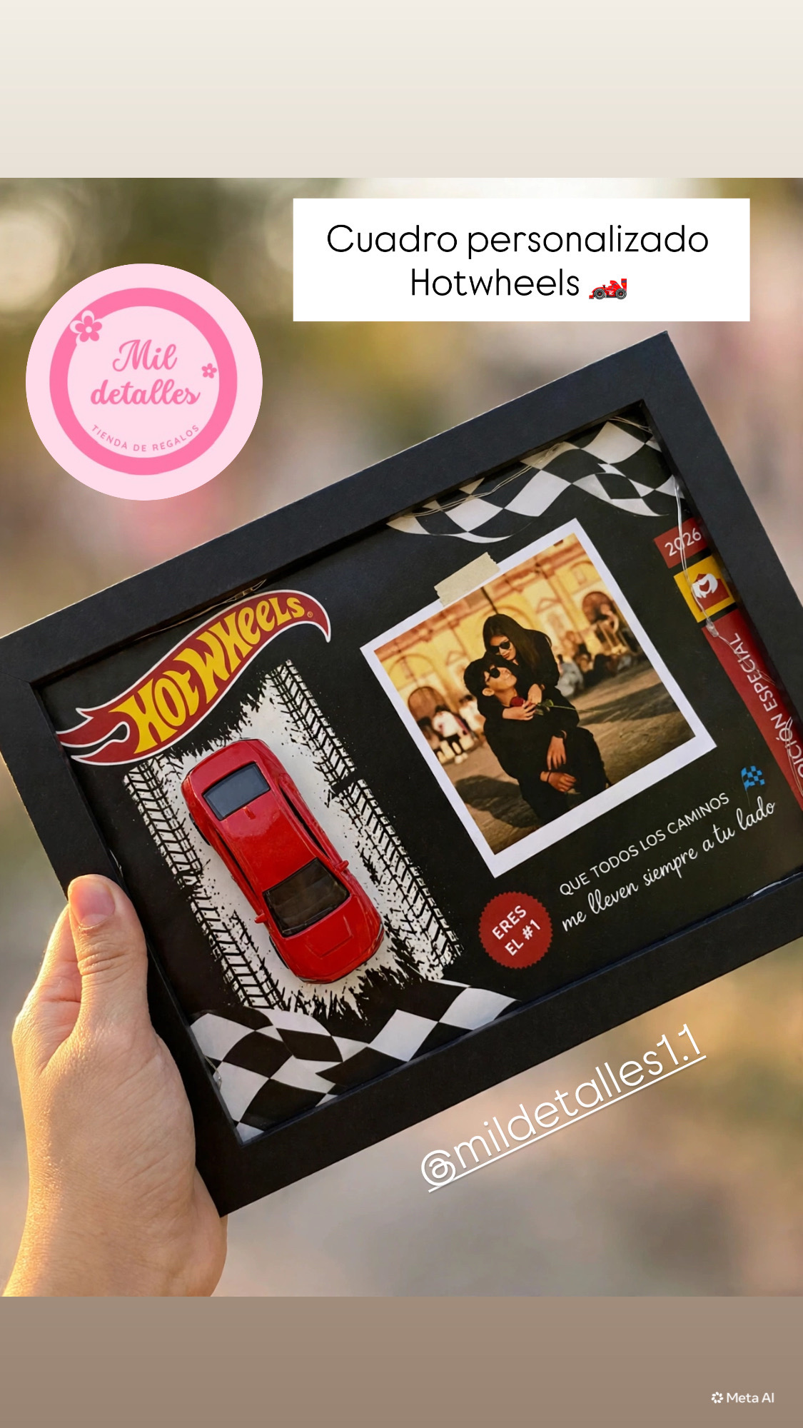 Cuadros personalizados + carro hotwheels